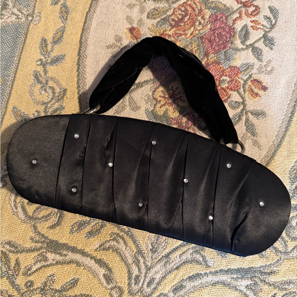 Vintage Victoria’s Secret Black Satin Clutch